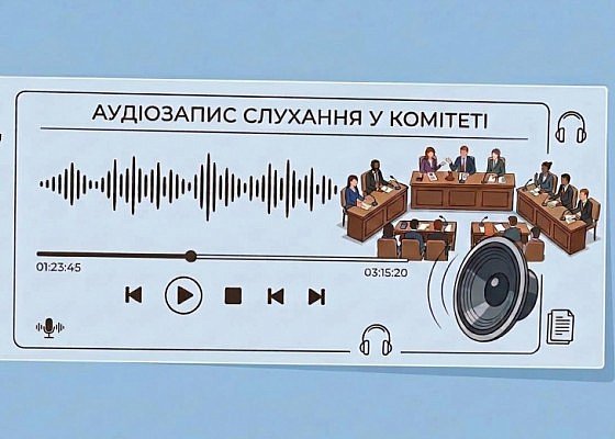 Аудіозапис слухання у Комітеті на тему: 